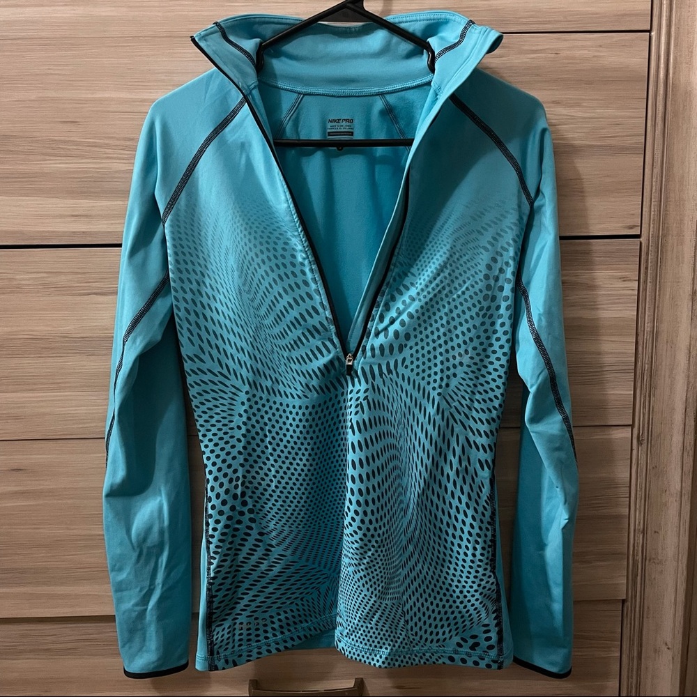Nike pro zip up pullover jacket